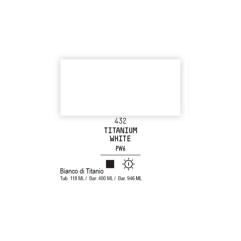 432 - Liquitex Basics acrilico bianco di titanio