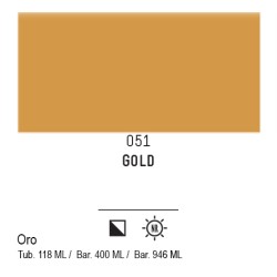 051 - Liquitex Basics acrilico oro iridescente