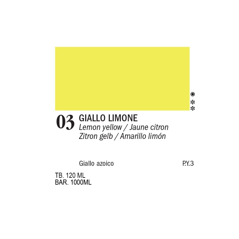 03 - Ferrario Acrylic Master Giallo limone