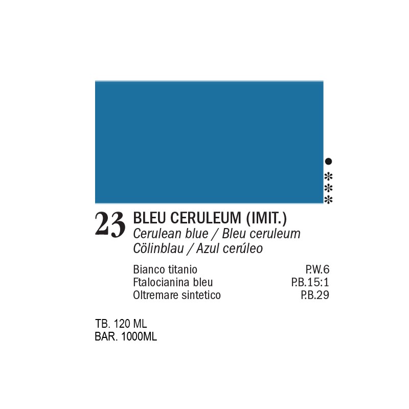 23 - Ferrario Acrylic Master Bleu Ceruleum imit.