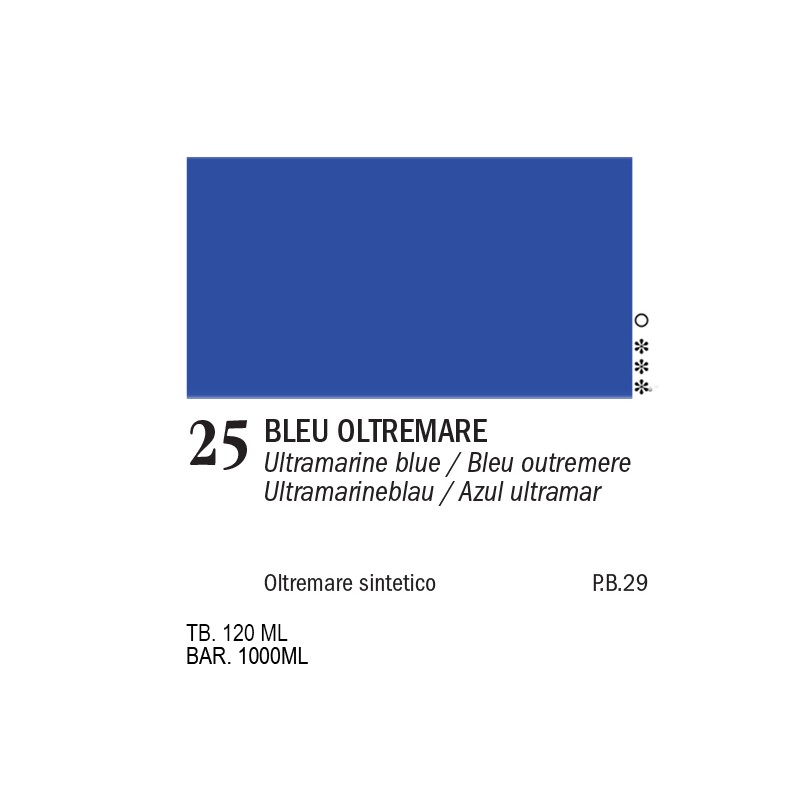 25 - Ferrario Acrylic Master Bleu Oltremare