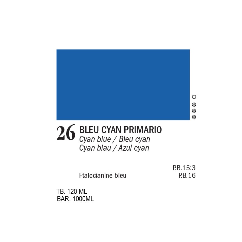 26 - Ferrario Acrylic Master Bleu Cyan Primario