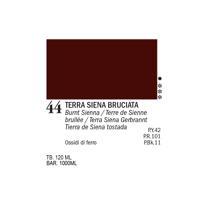 44 - Ferrario Acrylic Master Terra di Siena bruciata