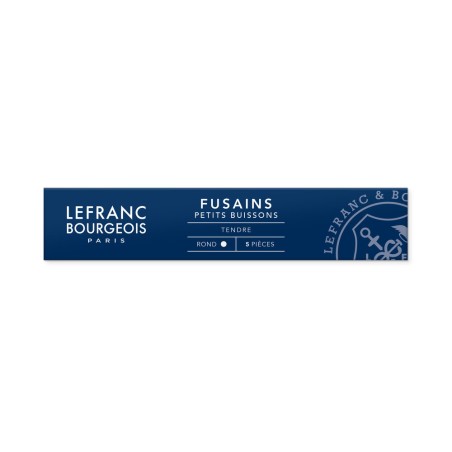 Lefranc Fusaggine - Carboncino sottile, tondo, scatola da 5 pezzi