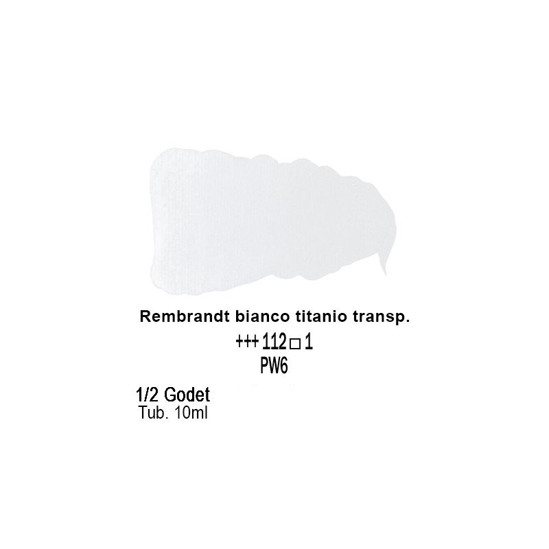 112 - Talens Rembrandt acquerello bianco titanio transparente