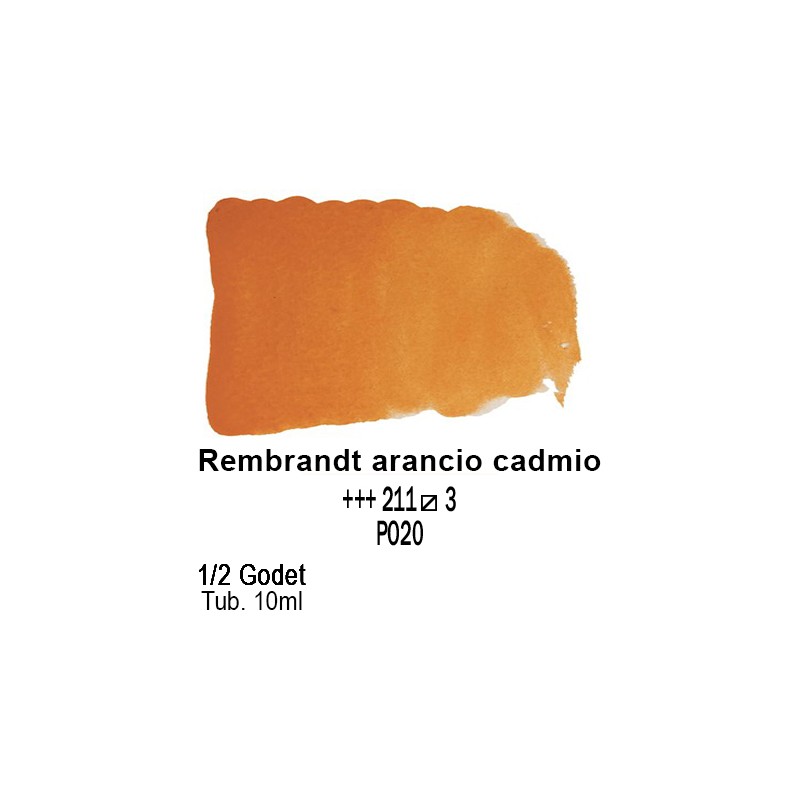 211 - Talens Rembrandt acquerello arancio cadmio