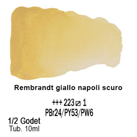 223 - Talens Rembrandt acquerello giallo napoli scuro