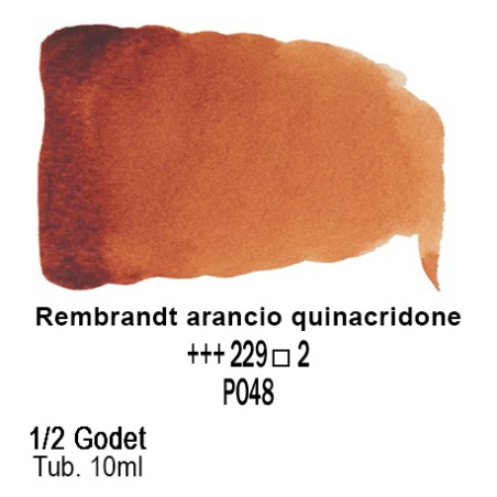 229 - Talens Rembrandt acquerello arancio quinacridone