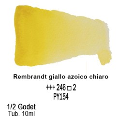 246 - Talens Rembrandt acquerello giallo azoico chiaro