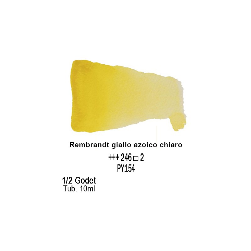 246 - Talens Rembrandt acquerello giallo azoico chiaro