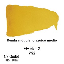 247 - Talens Rembrandt acquerello giallo azoico medio