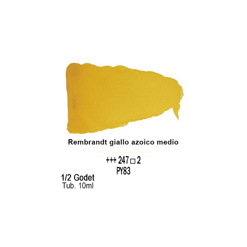247 - Talens Rembrandt acquerello giallo azoico medio