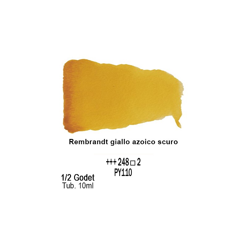 248 - Talens Rembrandt acquerello giallo azoico scuro
