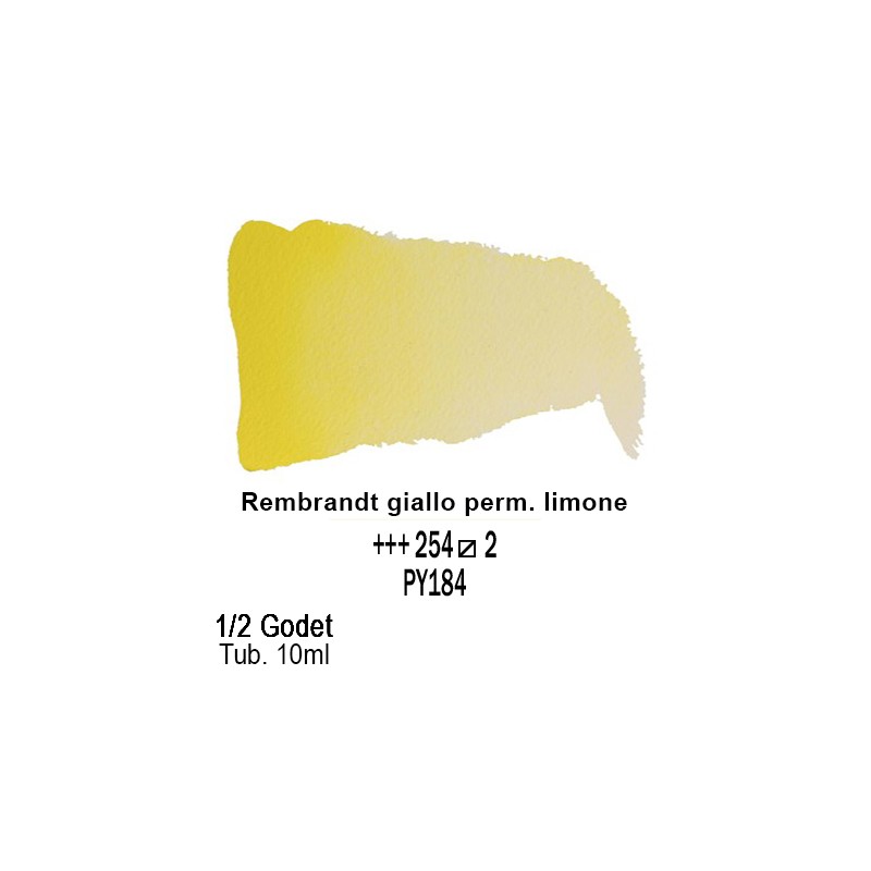 254 - Talens Rembrandt acquerello giallo permanente limone