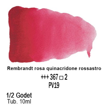 367 - Talens Rembrandt acquerello rosa quinacridone rossastro