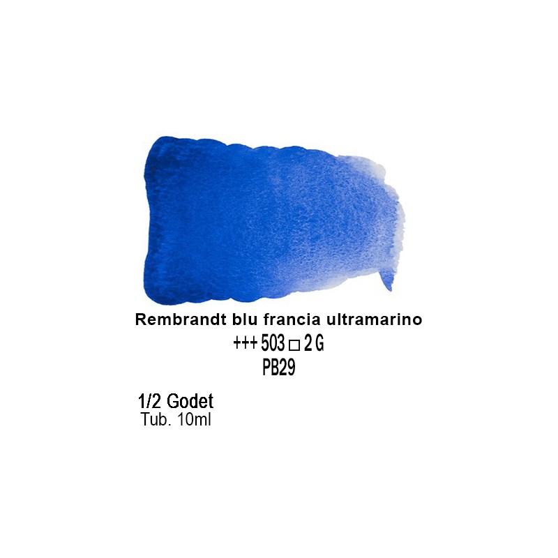 503 - Talens Rembrandt acquerello blu francia ultramarino