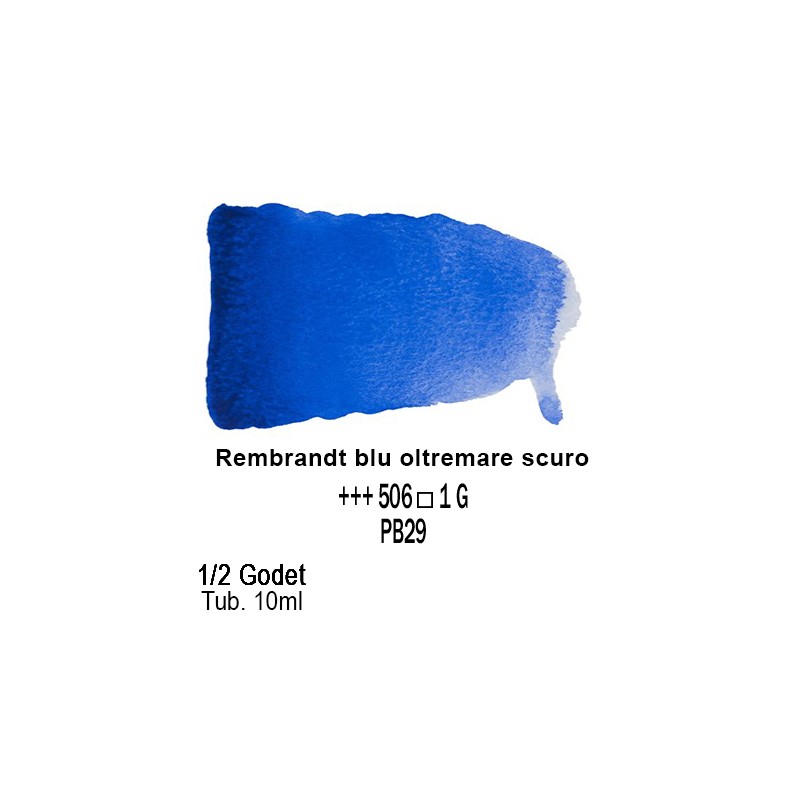 506 - Talens Rembrandt acquerello blu oltremare scuro