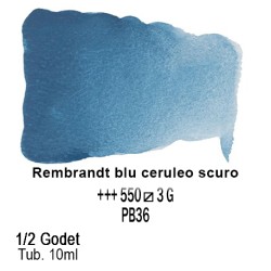 550 - Talens Rembrandt acquerello blu ceruleo scuro