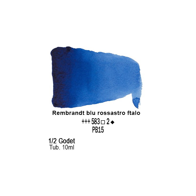 583 - Talens Rembrandt acquerello blu rossastro ftalo