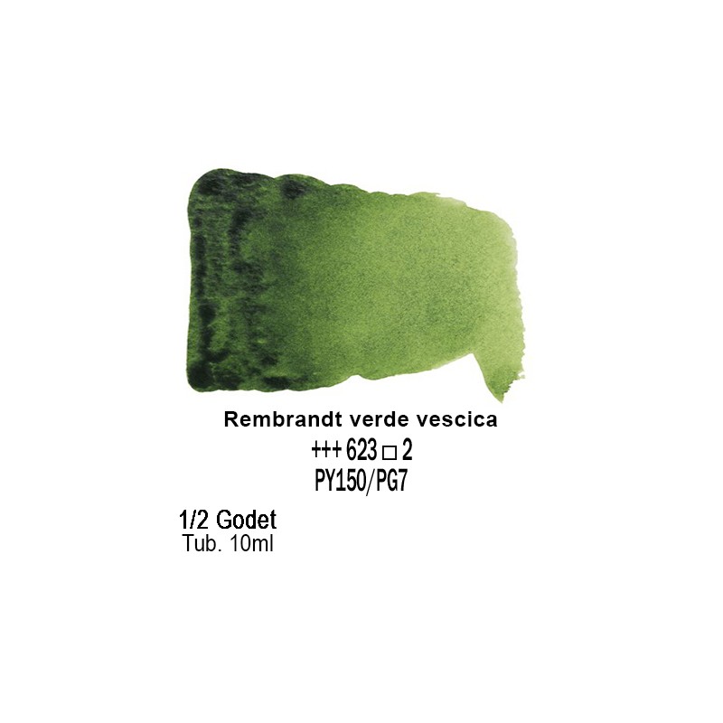623 - Talens Rembrandt acquerello verde vescica