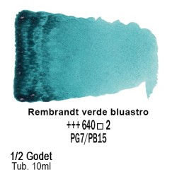 640 - Talens Rembrandt acquerello verde bluastro