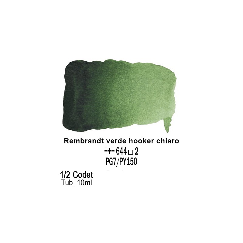 644 - Talens Rembrandt acquerello verde hooker chiaro