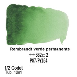 662 - Talens Rembrandt acquerello verde permanente