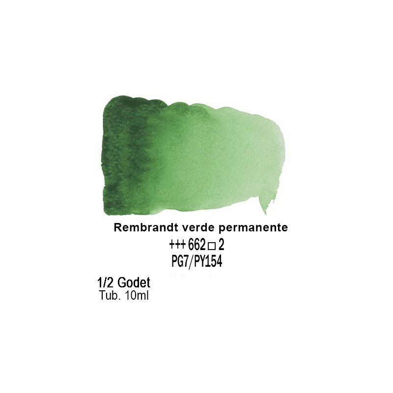 662 - Talens Rembrandt acquerello verde permanente