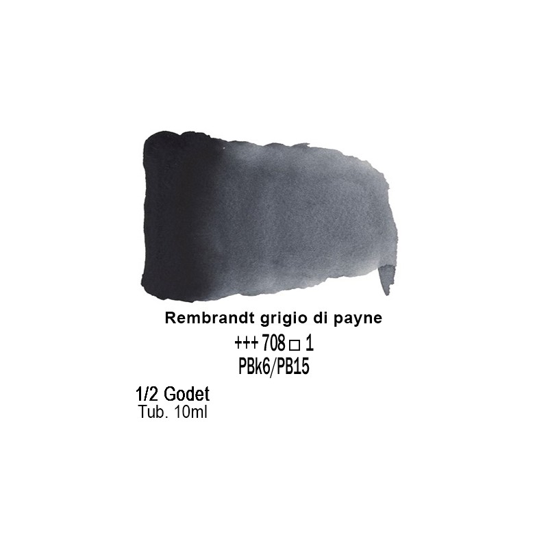 708 - Talens Rembrandt acquerello grigio di payne