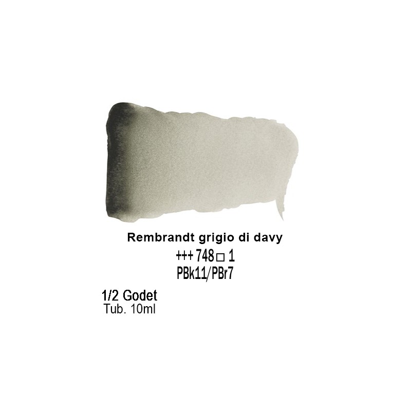 748 - Talens Rembrandt acquerello grigio di davy