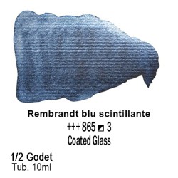 865 - Talens Rembrandt acquerello blu scintillante