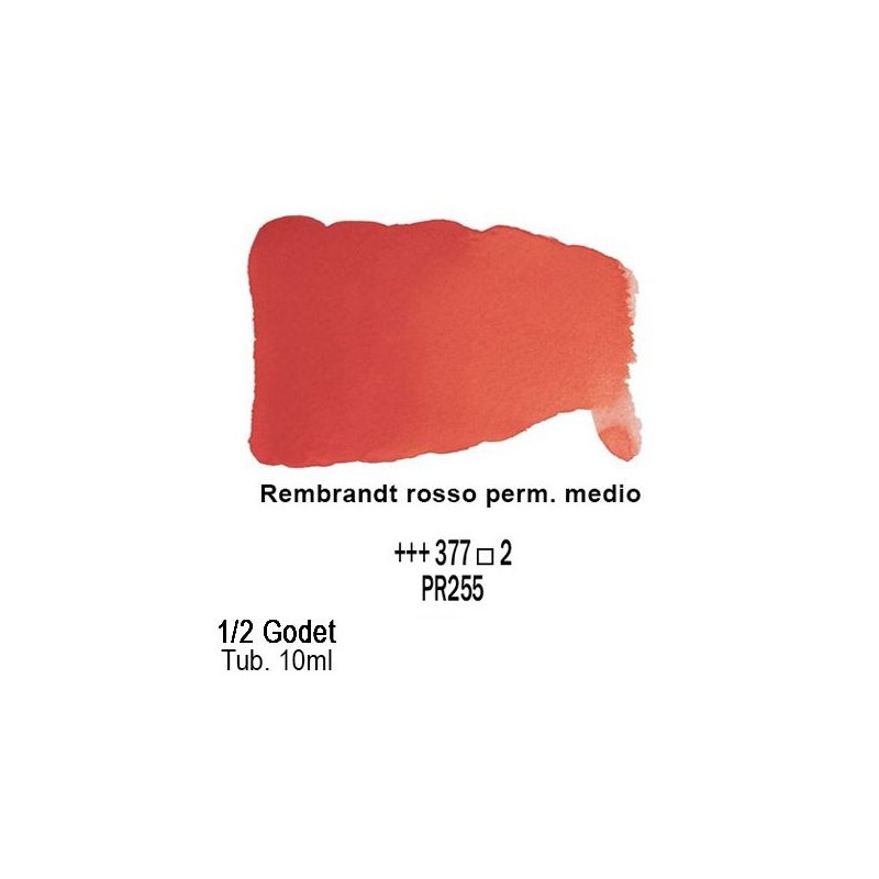 377 - Talens Rembrandt acquerello rosso permanente medio