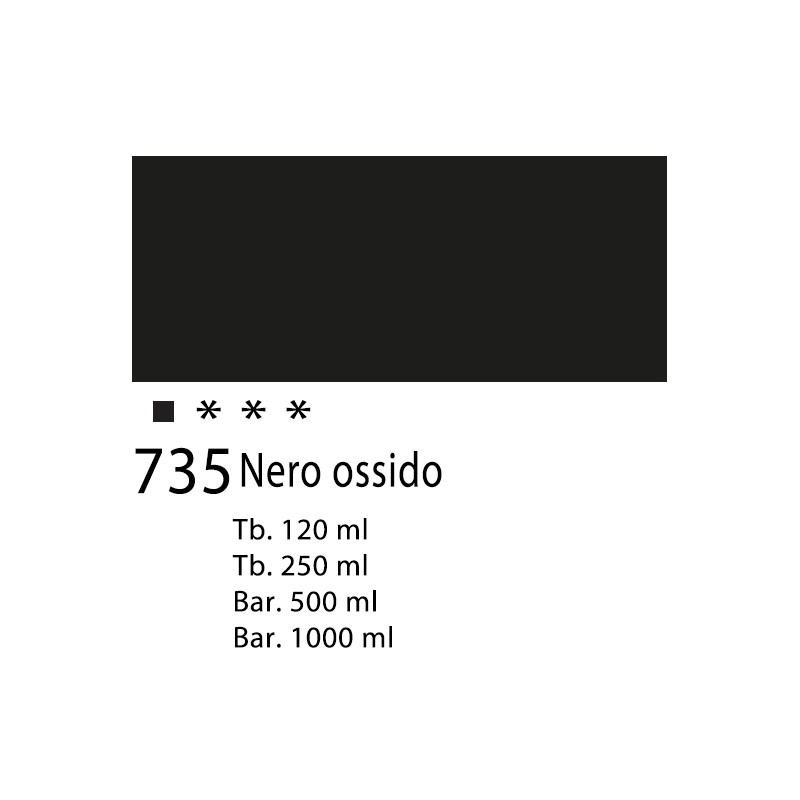 735 - Talens Amsterdam Acrylic Nero ossido