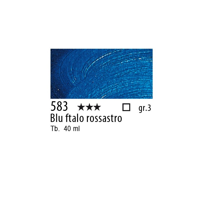583 - Talens Olio Rembrandt Blu ftalo rossastro