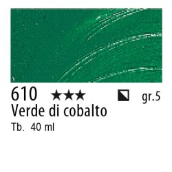 610 - Talens Olio Rembrandt Verde di cobalto