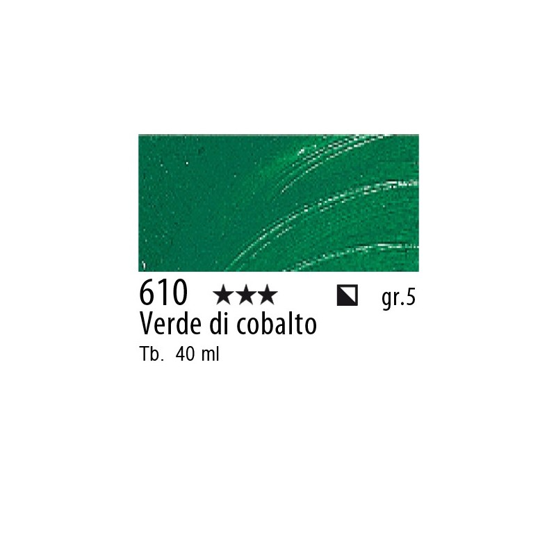 610 - Talens Olio Rembrandt Verde di cobalto