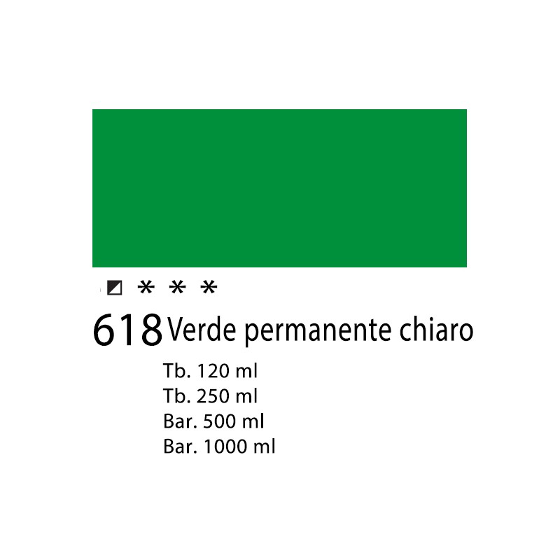 618 - Talens Amsterdam Acrylic Verde permanente chiaro