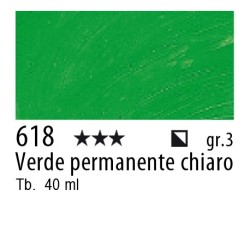 618 - Talens Olio Rembrandt Verde permanente chiaro