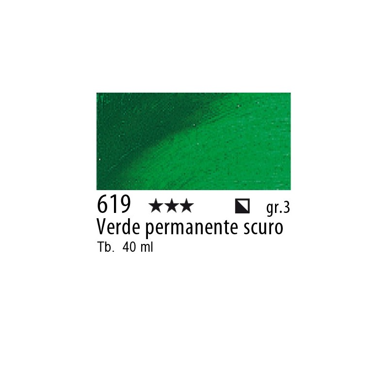 619 - Rembrandt Verde permanente scuro