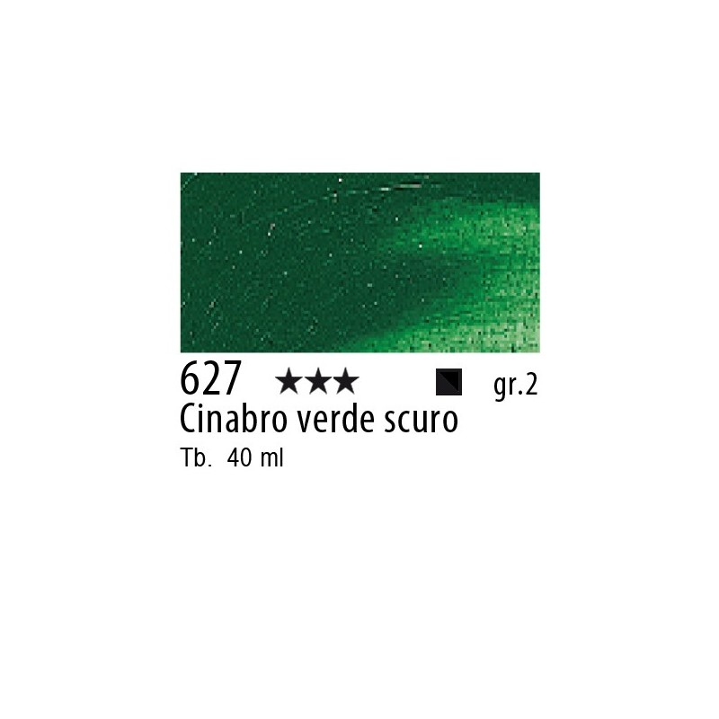 627 - Talens Olio Rembrandt Cinabro verde scuro