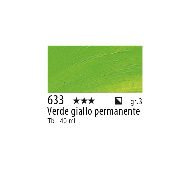 633 - Talens Olio Rembrandt Verde giallo permanente