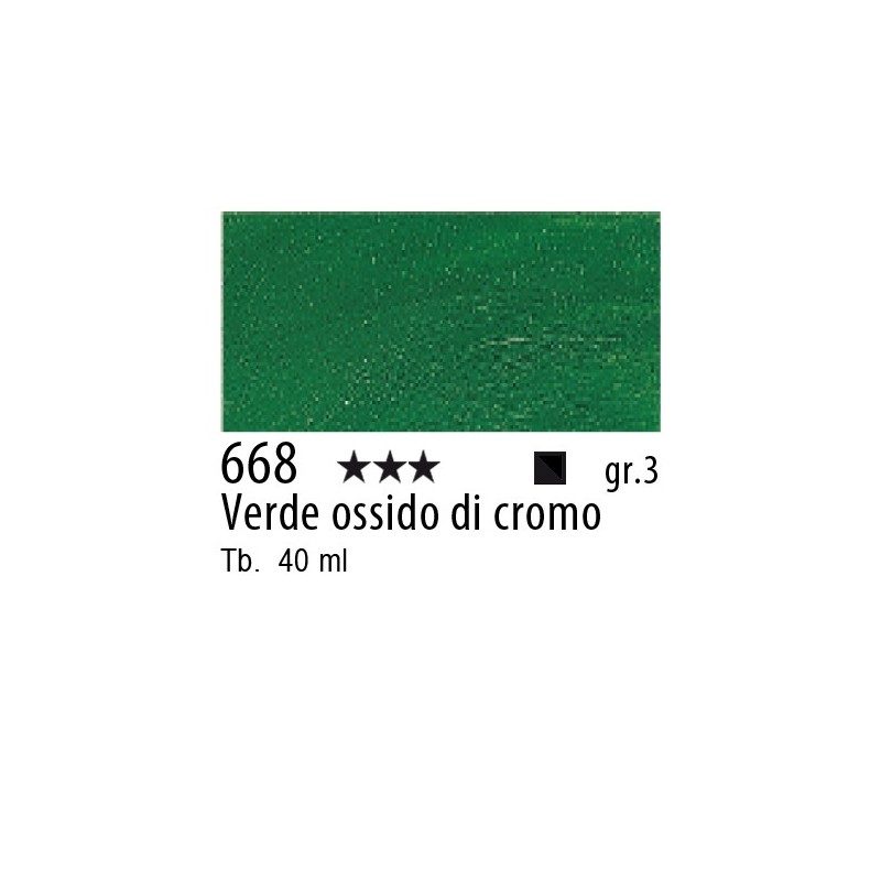 668 - Talens Olio Rembrandt Verde ossido di cromo