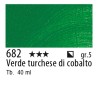 682 - Talens Olio Rembrandt Verde turchese di cobalto