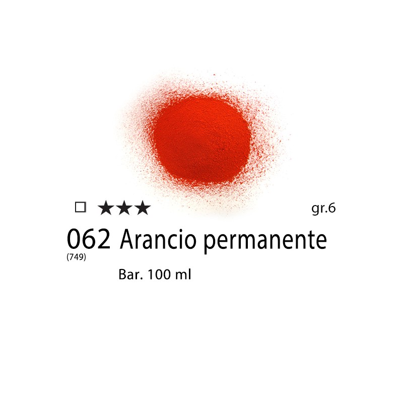 062 - Pigmento puro per Artisti Maimeri Arancio permanente