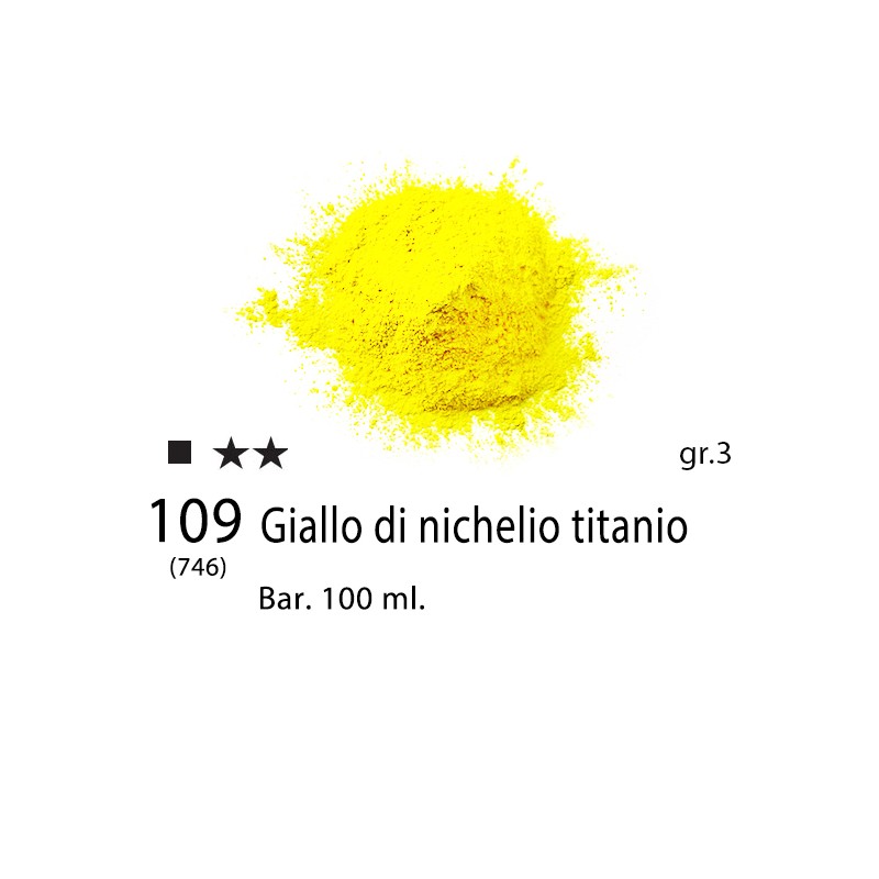 109 - Pigmento Puro per Artisti Maimeri Giallo di nichelio titanio