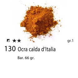 130 - Pigmento Puro per Artisti Maimeri Ocra calda d'Italia