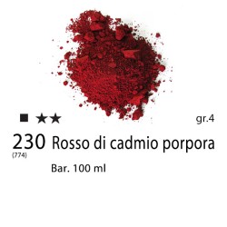230 - Pigmento puro per Artisti Maimeri Rosso di cadmio porpora