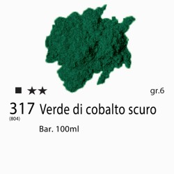 317 - Pigmento Puro per Artisti Maimeri Verde di cobalto scuro