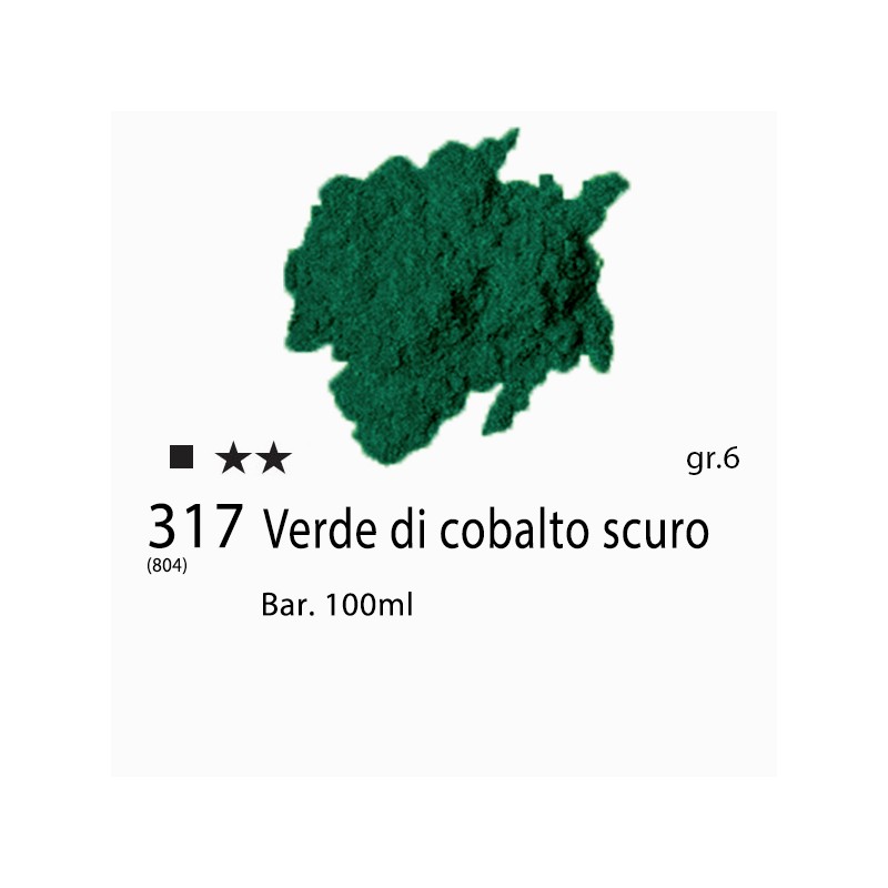 317 - Pigmento Puro per Artisti Maimeri Verde di cobalto scuro