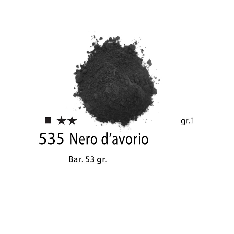 535 - Pigmento Puro per Artisti Maimeri Nero d'avorio